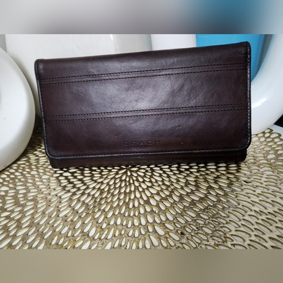 Coach Tribeca Leather Wallet - Picture 1 of 12